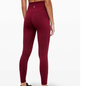 Lululemon In Movement Tight / Legging, Deep Rouge (Size 6)